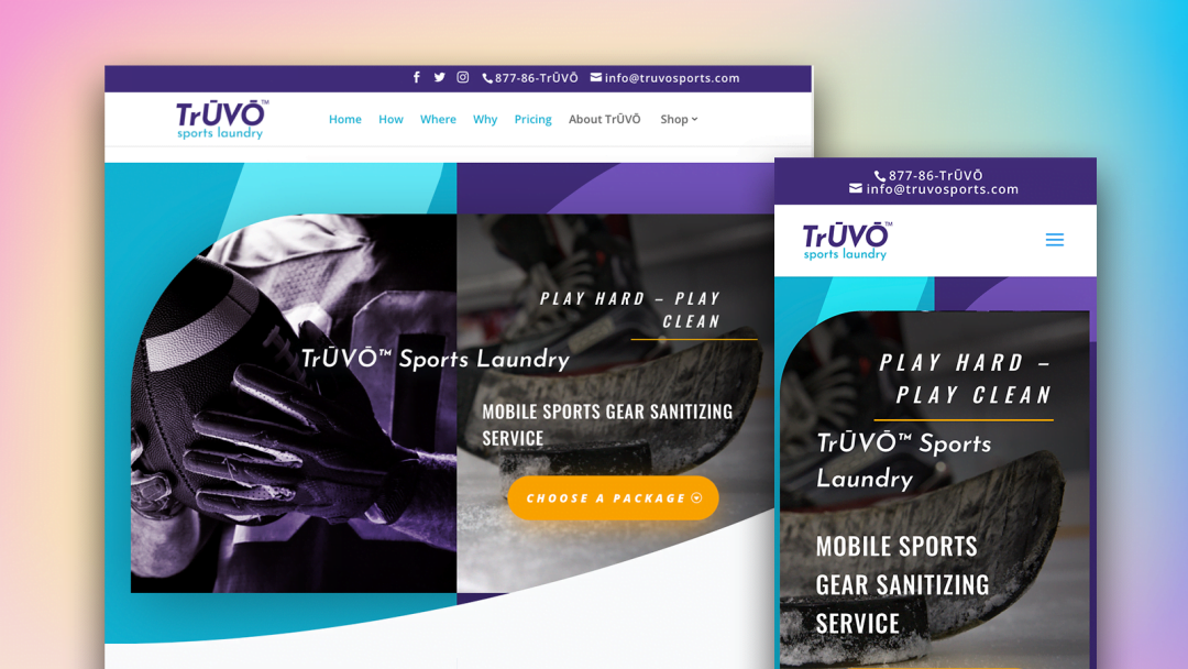 TruVo Sports Laundry Website